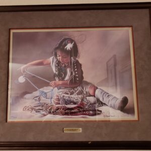 Sorting her Beads by Penni Anne Cross