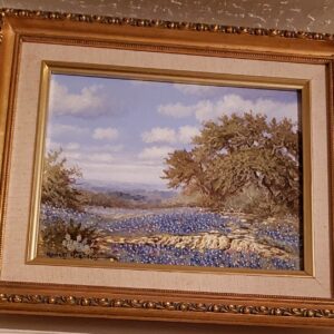 Tree and in a Field of Bluebonnets by Robert Har&Son