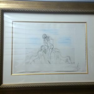 "Circe" Original Etching by Salvador Dail