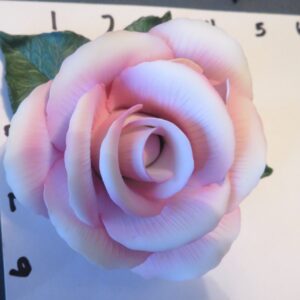 Pink and White Ceramic Rose 2