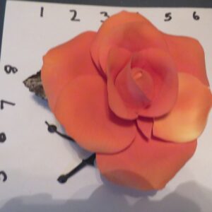 Orange Ceramic Rose