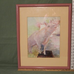 Pig Sketch by Bernice Warner