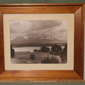 Black and White Mountainscape Photo