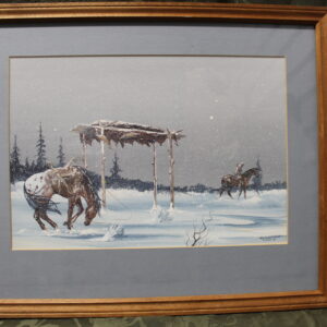 Horses in the Snow by Whitebuffalo