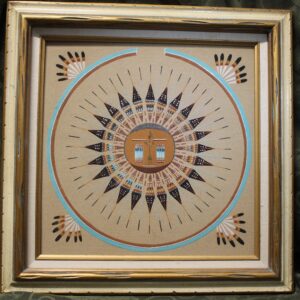 sand painting by Begay the sun god