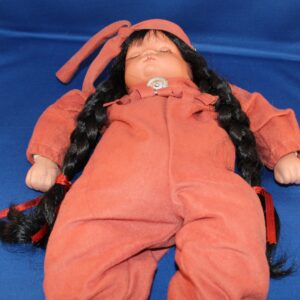 Native American Doll in Orange/Peach Outfit
