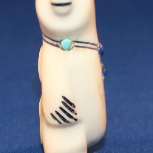 Standing White Bear Zuni Fetish