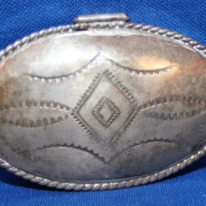Pill Box Oval Box with Domed Lid - Sterling Silver