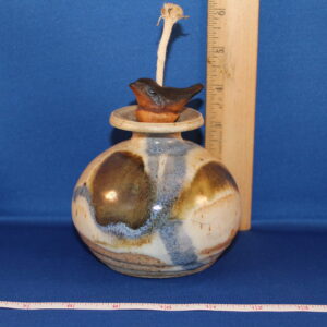 Studio Pottery Oil Lamp by Praise God Rob