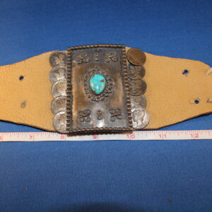 Bow guard Turquoise 1 stone 10 coins