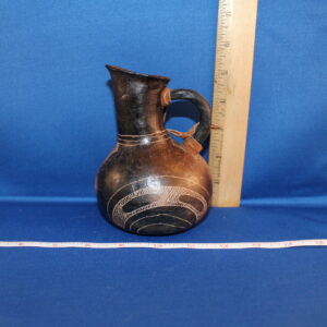 Pitcher with etching