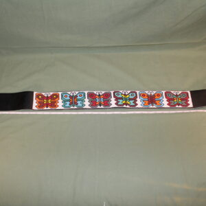 Leather Beaded Butterfly Dance Belt