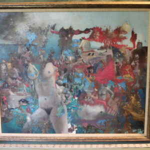 Abstract Oil Painting of Several Faces and Bodies by Doug Byrd