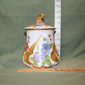 Vibrant Floral Asian Teapot