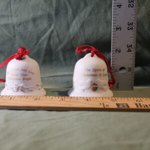 Set of Spirit of Christmas Bell Ornaments