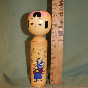 Painted Wooden Doll Figurine