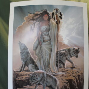 The Morning Star Gives Long Otter his Hoop Medicine by Penni Anne Cross