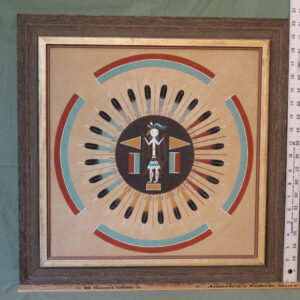Tribal Sand Painting  Sun and Eagle