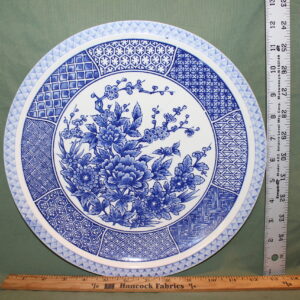 Decorative Blue Floral Plate