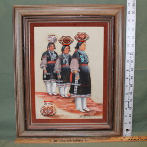 Vintage Navajo Women Painting by B. W. Quintana