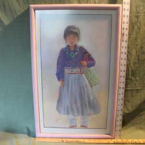 Tsosf  Painting of a Young Indian Girl