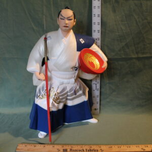 Asian Man Spear Fishing Figurine