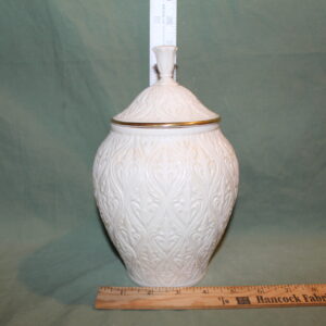 Intricate Lenox Vase with Hand Painted 24K Gold Details