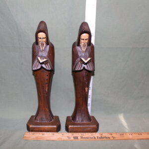 WOODEN PRIEST Bookends