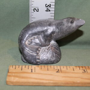 Perched Seal Figurine with Chip on Nose