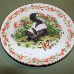 Unexpected Visitor Woodland Babies Decorative Plate