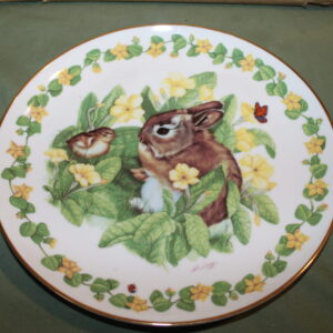 Grooming Woodland Babies Decorative Plate
