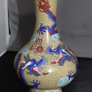 Vases with Blue Dragon Designs