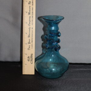Small Textured Turquoise Vase