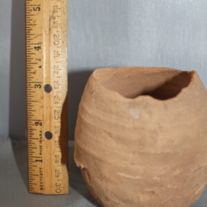 Clay bowl or cup redish not smooth