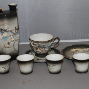 Hand Painted Dragon Tea Set