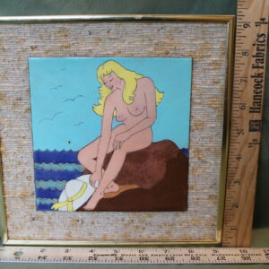 Nude Cartoon Woman on the Beach by Margaret