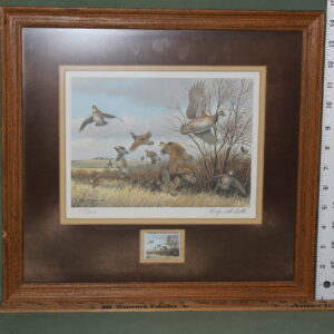 Bobwhite Quail Research Stamp Print by Maynard Reece