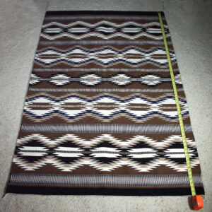 Rug wide ruins 2007 Blue and Browns Native American Rug - cataloged