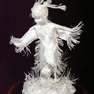 Little Bear Dancing Paper Sculpture by Patty Eckman