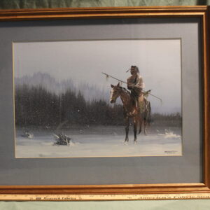 Indian Man on Horse by Whitebuffalo